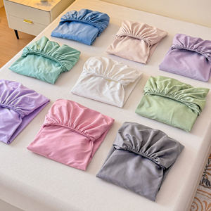 Juego de 3 piezas de sábanas ajustables con protector de colchón, almohadilla protectora de <span class=keywords><strong>cama</strong></span> con relieve, funda de colchón de bolsillo profundo para todas las estaciones del hogar - Product Image 1