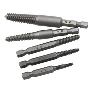 Juego de extractores de tornillos de vástago hexagonal métrico con estrías en espiral, herramienta de extracción de pernos dañados, extractor de tornillos de grado industrial - Product Image 4