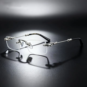 Nouvelles Lunettes <span class=keywords><strong>de</strong></span> Presbytie HD Tendance Anti-Lumière Bleue, Monture Carrée Sans Cadre, Lunettes <span class=keywords><strong>de</strong></span> <span class=keywords><strong>Vue</strong></span> Haut <span class=keywords><strong>de</strong></span> Gamme pour Femmes Âgées, Vente en Gros - Product Image 3