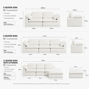 Divano Componibile a L Trapuntato in Tessuto Bianco Crema, Design Moderno a 3 Posti per Appartamenti e Ville - Product Image 6