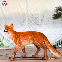 SanheRobot - Modelo de Zorro Animatrónico Realista de 1.8 Metros, Simulación de Zorro de la Selva a Tamaño Real para Decoración de Parques