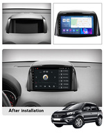 Lecteur DVD de voiture à commande vocale MEKEDE 10 "8 cœurs pour Renault Koleos 2008-2016 BT WI-FI Radio stéréo GPS