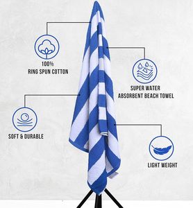 <span class=keywords><strong>Utopia</strong></span> 4er Pack Cabana Stripe <span class=keywords><strong>Beach</strong></span> Pool Handtücher 30 60 Zoll Übergroße 100% Rings pun Cotton Hoch absorbierende Badet ücher - Product Image 4