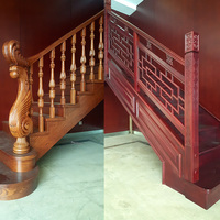 Escalier droit en bois massif de style classique traditionnel, durable, sur mesure, avec rampe et solution de projet complète pour usage intérieur