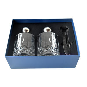 プレミアムウイスキー石ギフトセット2本ウィスキーグラス + ステンレスアイスキューブ & トング完璧なスコッチ恋人のプレゼント - Product Image 2