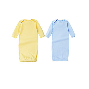 ชุดนอนเด็กแรกเกิด ยูนิเซ็กซ์ ผ้าฝ้ายถัก 100% แขนยาว ติดกระดุม หลากสี สำหรับฤดูใบไม้ผลิ - Product Image 2