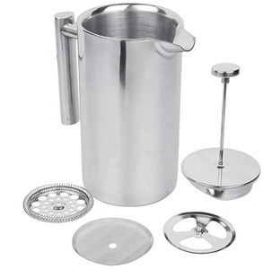 Cafetera de Prensa Francesa de Acero Inoxidable 304, Sistema de Filtración con Aislamiento al Vacío de Doble Pared - Product Image 2