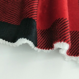 Flannel Fleece Vải Liên Kết Dày <span class=keywords><strong>Sherpa</strong></span> 2021 Thiệu Hưng Nhà Cung Cấp In Dệt Kim Đồng Bằng 100% <span class=keywords><strong>Polyester</strong></span> Ngoại Quan Vải - Product Image 5