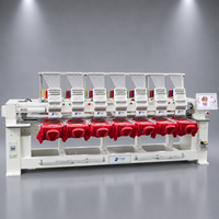 Machine à broder FUJA à 8 têtes, 12/15 aiguilles, haute vitesse, automatique, industrielle, informatisée, prix