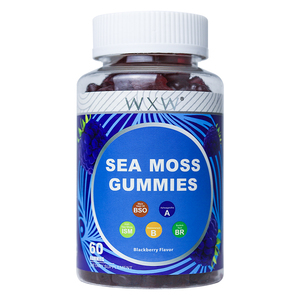 Venta caliente Sea Moss Gummies Vitamina C Suplemento vegano Organic Sea Moss Gummy Candy Suplementos energéticos - Product Image 1