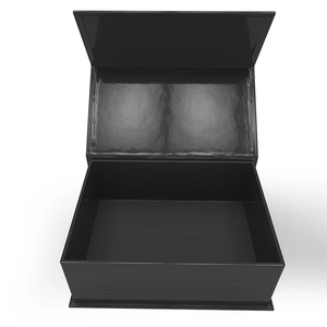 Caja de regalo de caja de embalaje negra de lujo personalizada de alta calidad para hombres <span class=keywords><strong>zapatos</strong></span> camiseta - Product Image 5