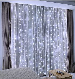 Tirai jendela LED warna-warni, tirai cahaya LED warna-warni dengan kondisioner 8 model untuk taman USB liburan dekorasi Natal - Product Image 1