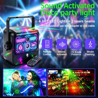 Wuzstar DC5V Mini pour éclairage de fête RG, contrôle sans fil, synchronisation musicale activée par le son, effets multi-modes pour DJ et mariages