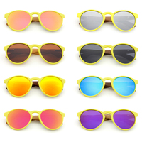 Gafas de sol polarizadas hechas a mano para niños: marco de madera con marca láser para viajes a la playa