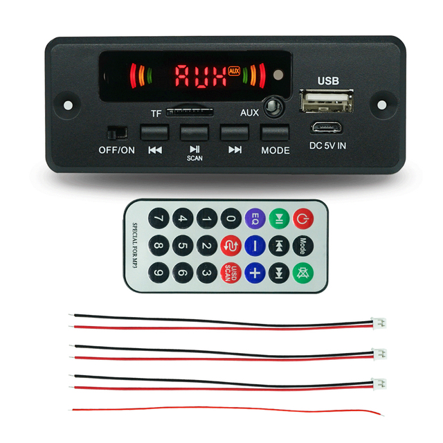 5V-32V Amplifier 2X3W Decoder MP3 Player Board With 2.4G BT Wireless Blue Tooth