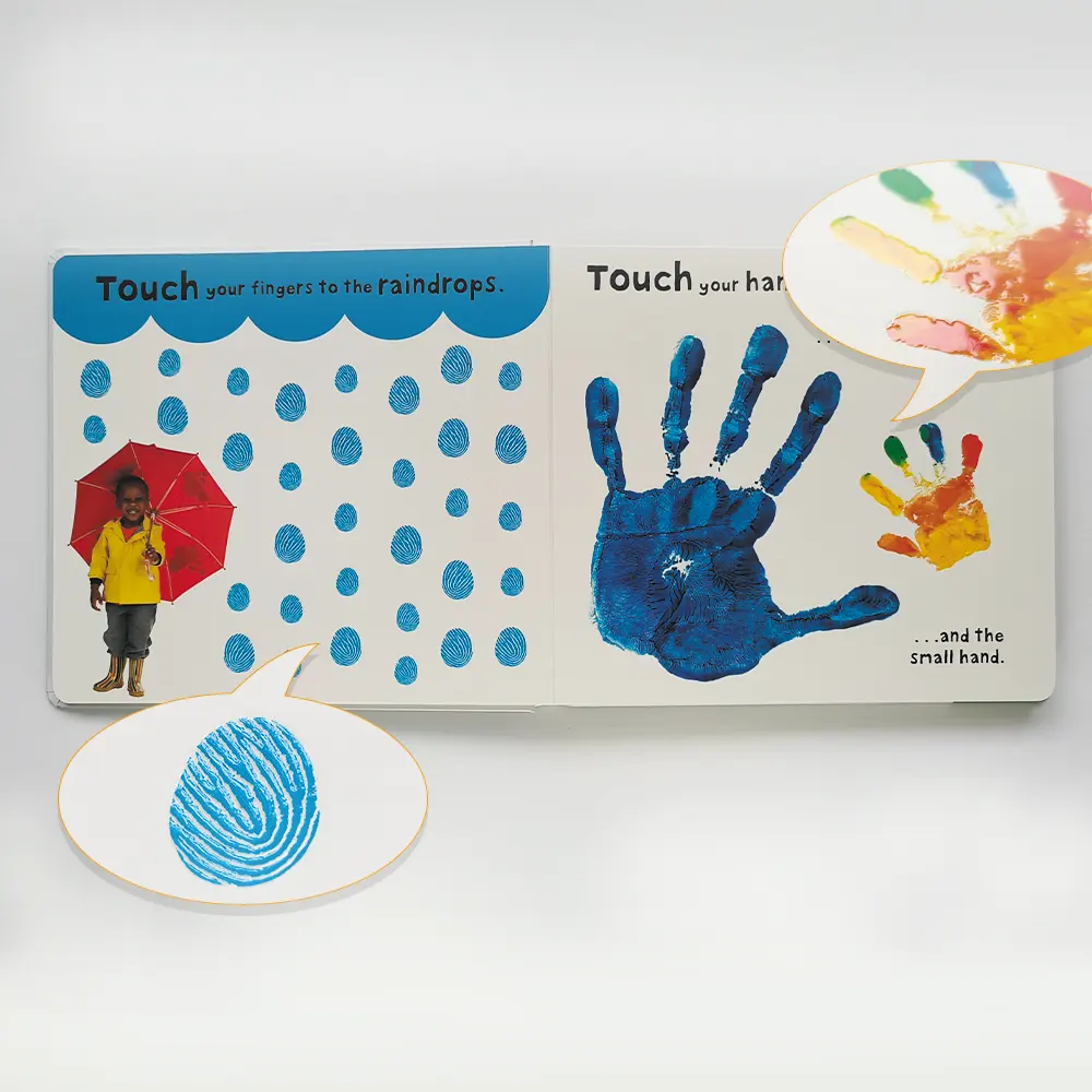 Personalizar um primeiro livro sensorial para compartilhar com seu bebê Ver Toque Sinta estimular a curiosidade sensorial Board book