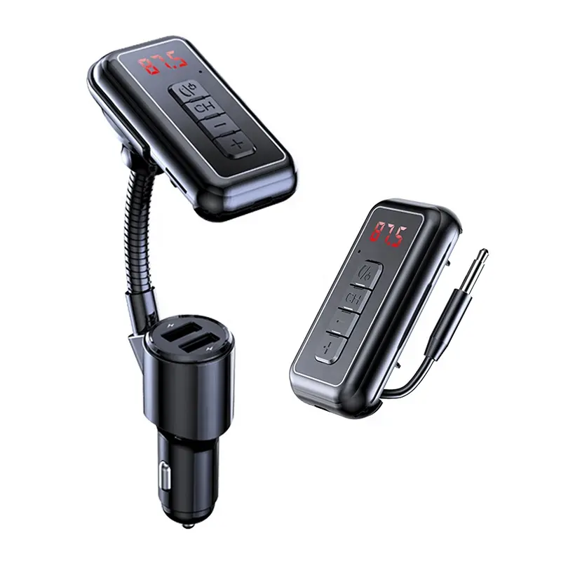 Wholesale Bluetooth 5.0 Car Mp3 Player FM Transmitter Hands free BlT Receiver with car charger
