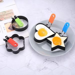 Molde de acero inoxidable antiadherente para huevos fritos, molde para tortitas, molde para omelette, utensilios de cocina para freír huevos, accesorios de cocina, anillos para huevos. - Product Image 4