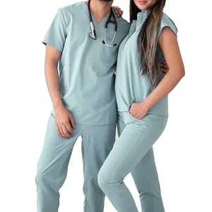 Pantalon de jogging extensible et élastique, pantalon médical d'hôpital, pour gommage d'infirmière, noir, offre spéciale