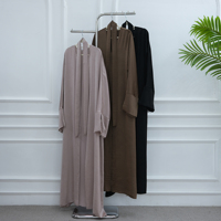 Abaya d'été Loriya, vêtements islamiques, robes pour femmes, abaya modeste, robe musulmane pour femmes, abaya ouverte, tissu doux avec manches en dentelle