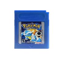 Cartouche de jeu vidéo 16 bits pour console Pokémon, compatible avec Game Boy, versions Rouge, Bleu, Cristal, Or, Vert, Argent, Jaune