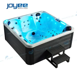 JOYEE cheap price foshan new arrival square 5 persons lazy spa jacuzy leisure luxury jacuci outdoor hot tub garden spa