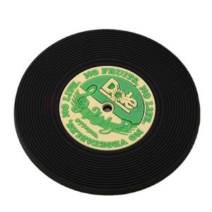 Customizable Retro Silicone PVC Drink Coaster Rubber Round Cup Mat Non Slip Heat Resistant <b>Table</b> <b>Protector</b> Pad with Logo - Product Image 4