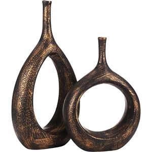 Mesa de aluminio artesanías modernas decoración del hogar florero centro de mesa boda de lujo - Product Image 1