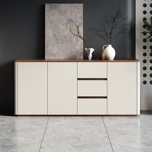 Lxyx Italian Style Modern Minimalist <b>Sideboard</b> Wall Mounted Integrated Storage Cabinet Home Living Room Tea Cabinet <b>Kitchen</b> Bowl - Product Image 1