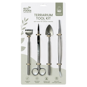 Kit di Manutenzione per Terrari Fai-da-Te, Set di Attrezzi in Acciaio Inox per Piante Succulente e Muschio, Strumenti per Giardinaggio Indoor - Product Image 6