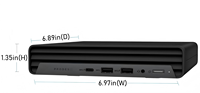 Mini PC de bureau Barebone Tiny ProDesk 600 G6 10e génération, propre, sans rayures, grade A, testé et fonctionnel