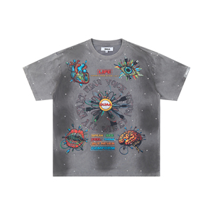 Camisetas DUAA con Pedrería, Estilo Urbano, Talla Grande para Hombre, Algodón Puro, Moda Urbana, Nueva Llegada 2026 - Product Image 1