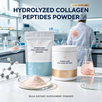 Collagène hydrolysé en poudre en gros, complément alimentaire pour adultes, OEM ODM, étiquette privée personnalisée