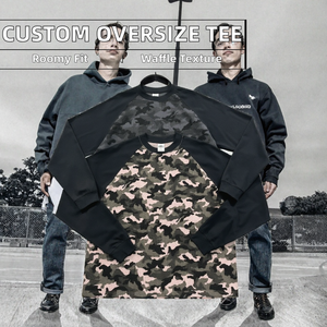 Men's Camouflage <b>Raglan</b> Long <b>Sleeve</b> <b>T</b>-<b>Shirt</b> O-Neck Regular Fit Breathable Knitted Polyester Casual Style - Product Image 2