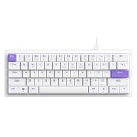 Clavier Mécanique AJAZZ NKL61 Ultra Mince 61 Touches avec Switchs Linéaires Rouges Filaire Hotswap Rétroéclairé RGB pour PC Portable Gamer
