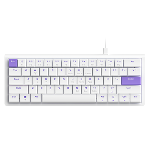 Ajazz Nkl61 Ultra Slim 61 Key Bàn Phím Cơ Khí Với Màu Đỏ Tuyến Tính Thiết Bị Chuyển Mạch Có Dây Hot Swappable RGB Backlit Cho PC Máy Tính Xách Tay Gamer - Product Image 1