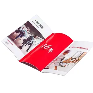 Flexographie Haute Qualité Taille Personnalisée A3 A4 A5 A6 Impression Affiche Manuel Journal Magazine Catalogue Impression Brochure Flyer Leafl