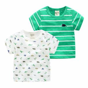 Ropa al por Mayor para Niños, Camiseta de Algodón de Manga Corta Estampada, de Proveedor Chino - Product Image 1