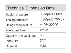 Troca de calor de óleo fhc014 cb14, placa trançada, troca de calor - Product Image 3