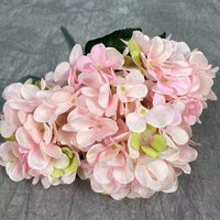 Hortensia artificiel en soie à bas prix en vrac d'usine fleur d'hortensia au toucher réel pour les décorations de Noël