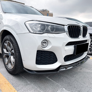 Amp Z Bmw X3 F25 X4 F26 Lci Front Lip Splitter Carbon Fiber Texture Matte Finish M Sport 2014-2017 - Product Image 2