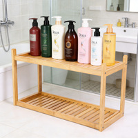 Rak Penyimpanan Bambu Modern, Organizer Rumah Multifungsi, Rak Sepatu Dapur Kamar Mandi Ramah Lingkungan, Tempat Pajangan Bunga