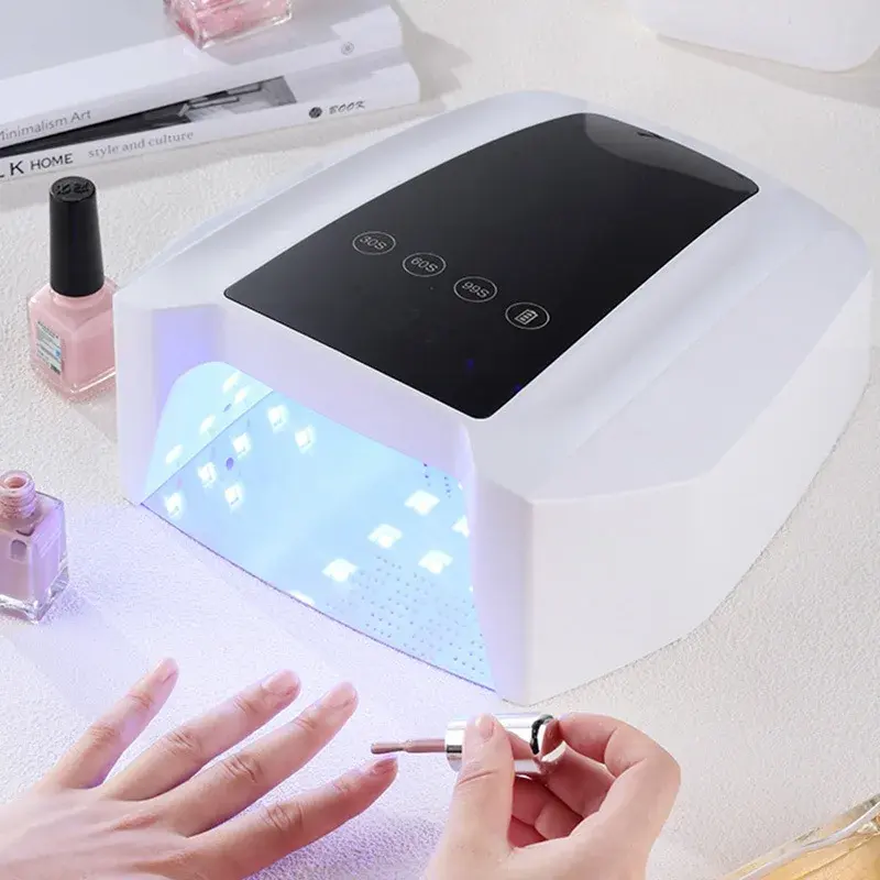 Grande capacità ricaricabile UV luce LED Nail Dryer Smart Touch asciugatura rapida Cordless Manicure Gel indurente Nail lampada Pedicure