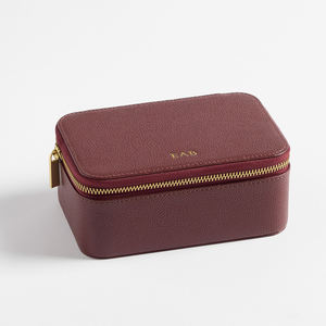 Estuches de joyería de viaje de calidad superior LOGOTIPO personalizado de cuero Organizador de almacenamiento de joyería portátil Estuche de viaje de cuero - Product Image 2