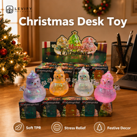 Jouet Squishy Noël Pailleté en TPR Souple Anti-stress à Presser Mignon Cadeau de Fêtes Vente en Gros