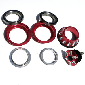 Caisse de direction de vélo Peilin 44 mm en forme de goutte d'eau, usinée CNC, haute résistance, rouge, pour potence de VTT - Product Image 2