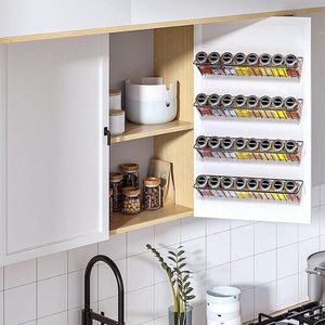 Kitchen Wall Hanging <strong>Spice</strong> <strong>Rack</strong> 4PCS <strong>Spice</strong> Organizers <strong>for</strong> <strong>Cupboard</strong> <strong>Cupboard</strong> <strong>Cupboard</strong> Pantry Door Wall <strong>Spice</strong> <strong>Rack</strong> - Product Image 6