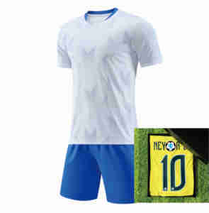 <span class=keywords><strong>Camiseta</strong></span> <span class=keywords><strong>de</strong></span> Fútbol para Aficionados <span class=keywords><strong>de</strong></span> <span class=keywords><strong>Brasil</strong></span>, Versión Tailandesa, Club 2026 para la Selección Nacional # <span class=keywords><strong>Camiseta</strong></span> Deportiva Ecológica y Transpirable para 10 Jugadores con Logotipo Frontal - Product Image 1