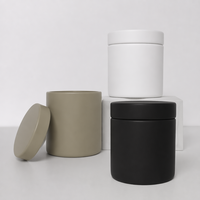 Pot à bougie de luxe en aluminium massif épaissi avec couvercle, récipient à bougie parfumée en métal haut de gamme sans soudure, vase à bougie haut de gamme