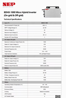 Convertisseur solaire MPPT NEP BDHX-1000 1000W 30A, système solaire, micro-convertisseur hybride de stockage d'énergie